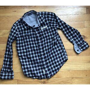 Tailor Vintage Size 6-7 Reversible Button Up Collared Dress Shirt